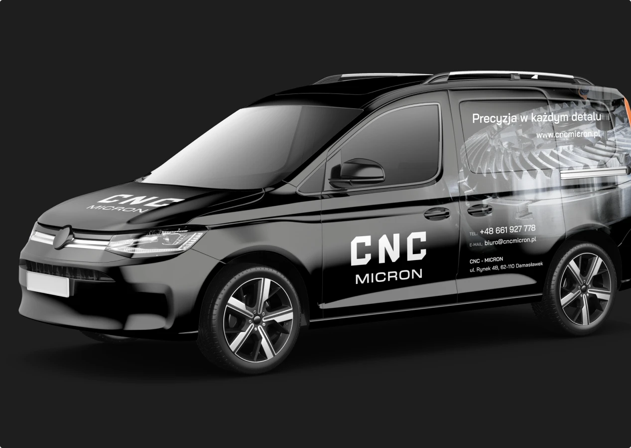 CNC Micron - projekt i oklejenie samochodów