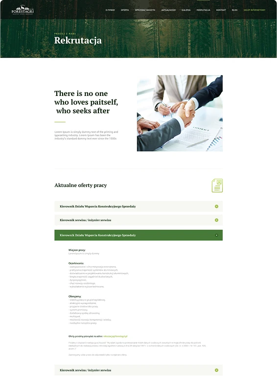 Browser Mockup forest agri