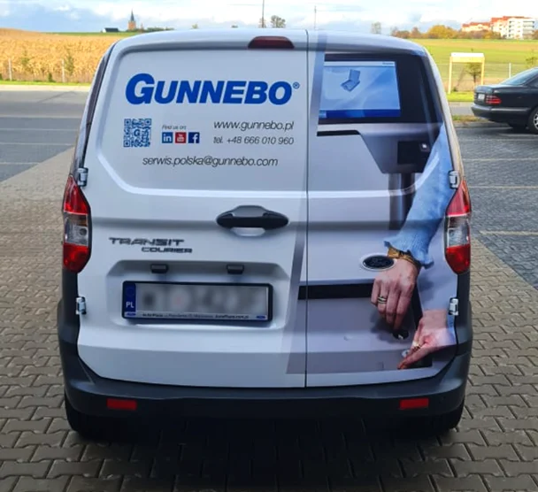 <h5>Gunnebo</h5> - projekt i oklejanie samochodów